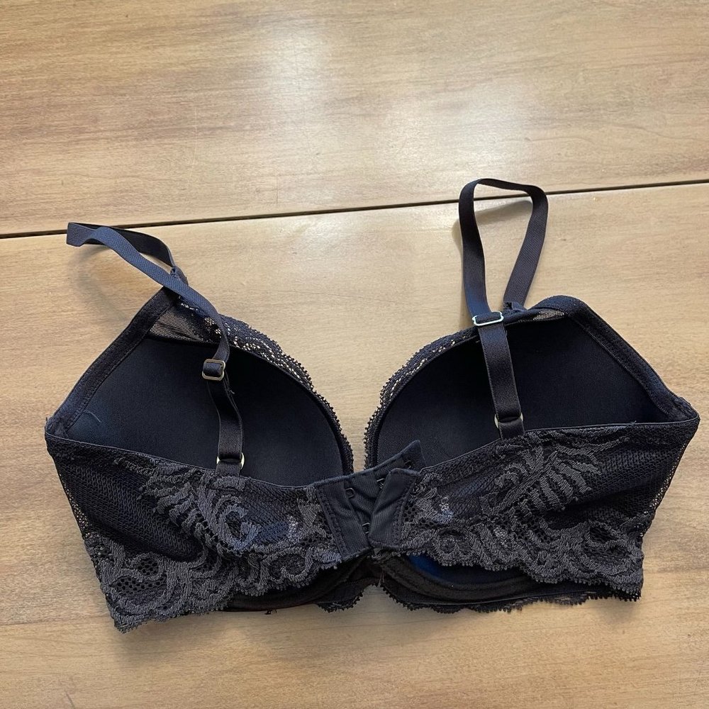 NWOT Natori Feathers Lace Trim Bra Black 36DD - Picture 2 of 6